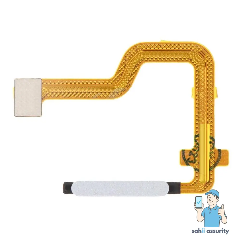 Fingerprint Sensor with Flex Cable for Motorola Moto G73 White